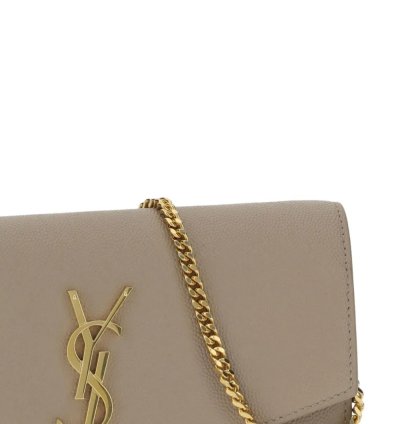 Saint Laurent Uptown Envelope Leather Clutch Bag