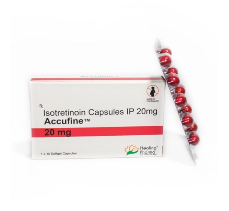 Accufine Isotretinoin 20 Mg 100 Pills Acne Skin