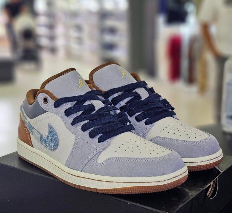 Air Jordan 1 Low Se Phantom Star Blue