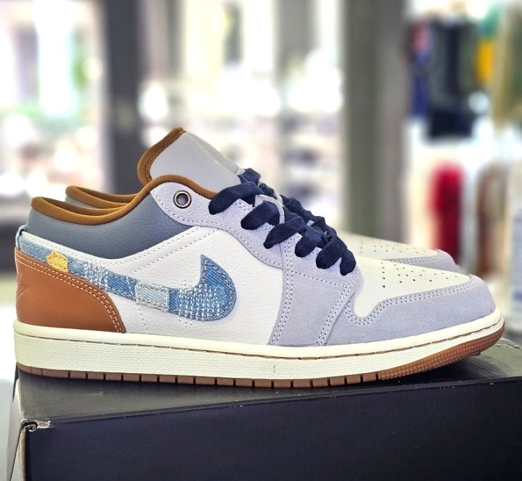Air Jordan 1 Low Se Phantom Star Blue