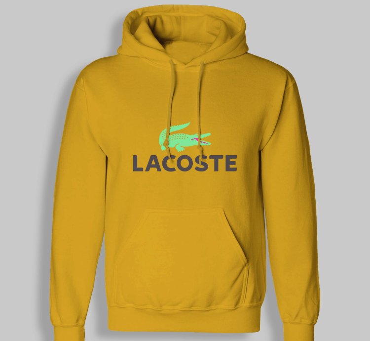 Lacoste Logo Classic Gold Hoodie Size Usa