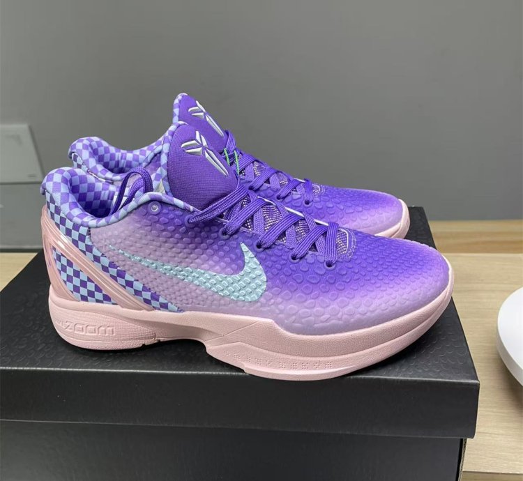 Nike Kobe 6 Purple Checkerboard