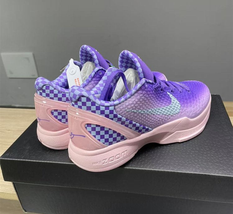 Nike Kobe 6 Purple Checkerboard