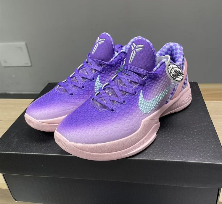 Nike Kobe 6 Purple Checkerboard