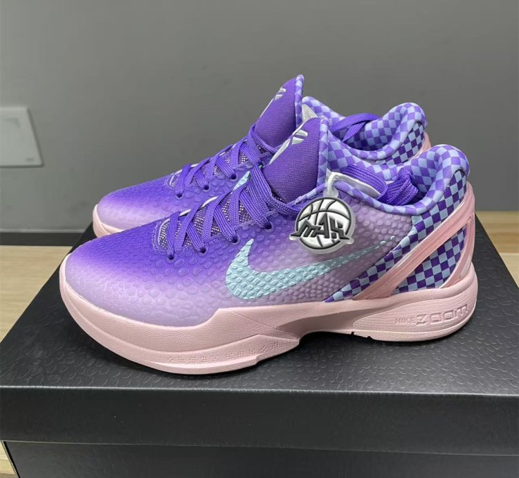 Nike Kobe 6 Purple Checkerboard