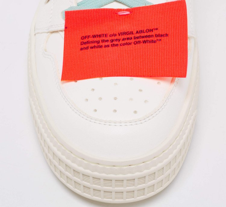 Off-white White Leather Off Court 3 0 High Top Sneakers Size 42