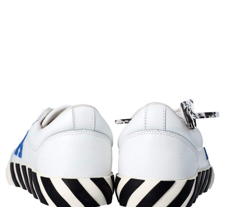 Off-white White Leather Vulc Low Sneakers Size Eu 43