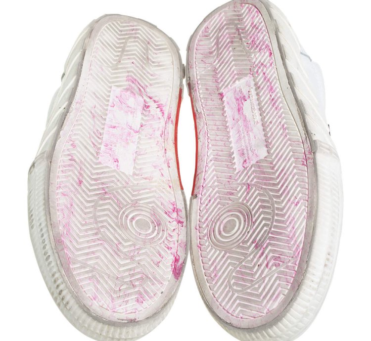 Off-white White Leather Vulcanized Low Top Sneakers Size 42