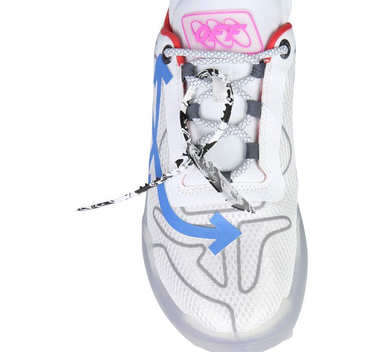 Off-white White Multicolor Leather Suede Trim Odsy Chunky Sneakers It 41