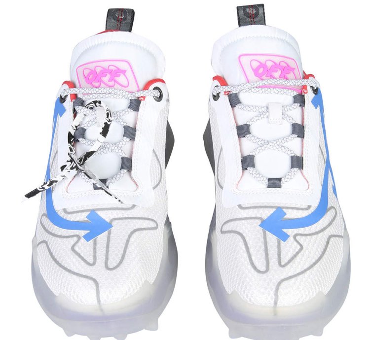 Off-white White Multicolor Leather Suede Trim Odsy Chunky Sneakers It 41