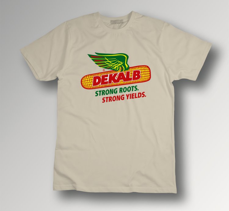 Dekalb Corn Seed T-shirt Sand Farm Logo Tee Strong Roots Strong Yields Agriculture Shirt