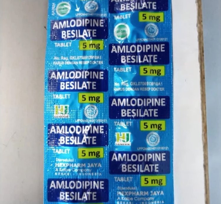 2 Box Amlodipine Besilate 5 Mg - Box Of 100 Tablets - For Hypertension - High Blood Pressure