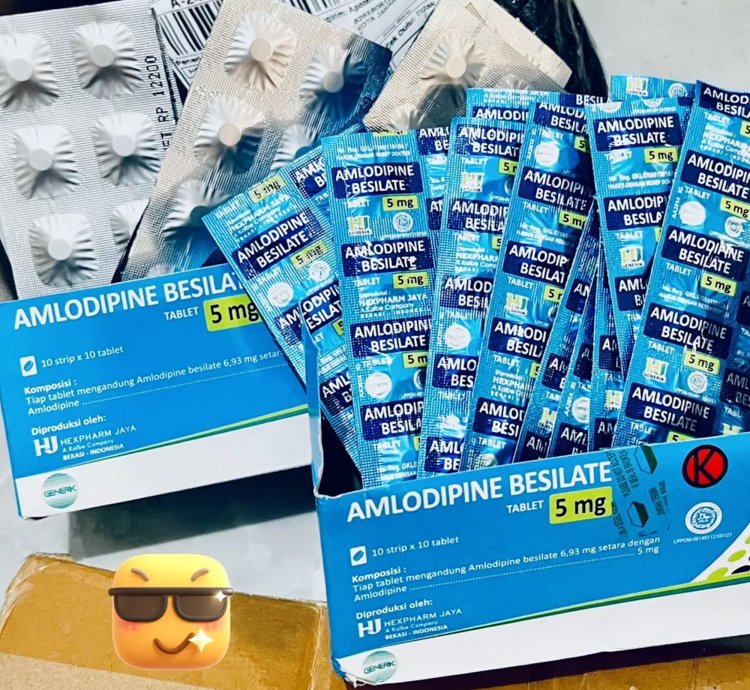 2 Box Amlodipine Besilate 5 Mg - Box Of 100 Tablets - For Hypertension - High Blood Pressure