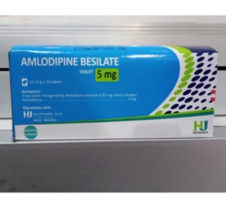 10 Box Amlodipine Besilate 5 Mg - Box Of 100 Tablets - For Hypertension - High Blood Pressure - Express Shipping