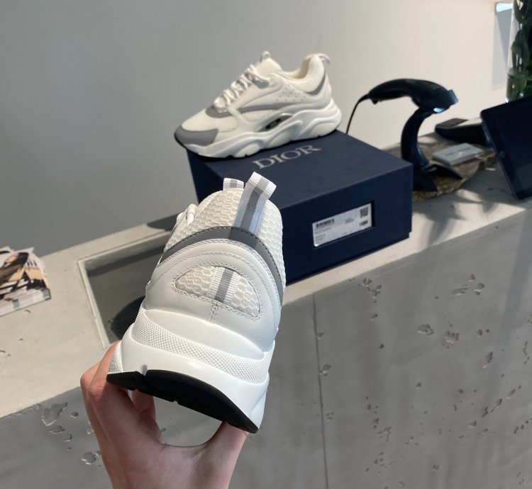 Bnwt Dior B22 Reflective White