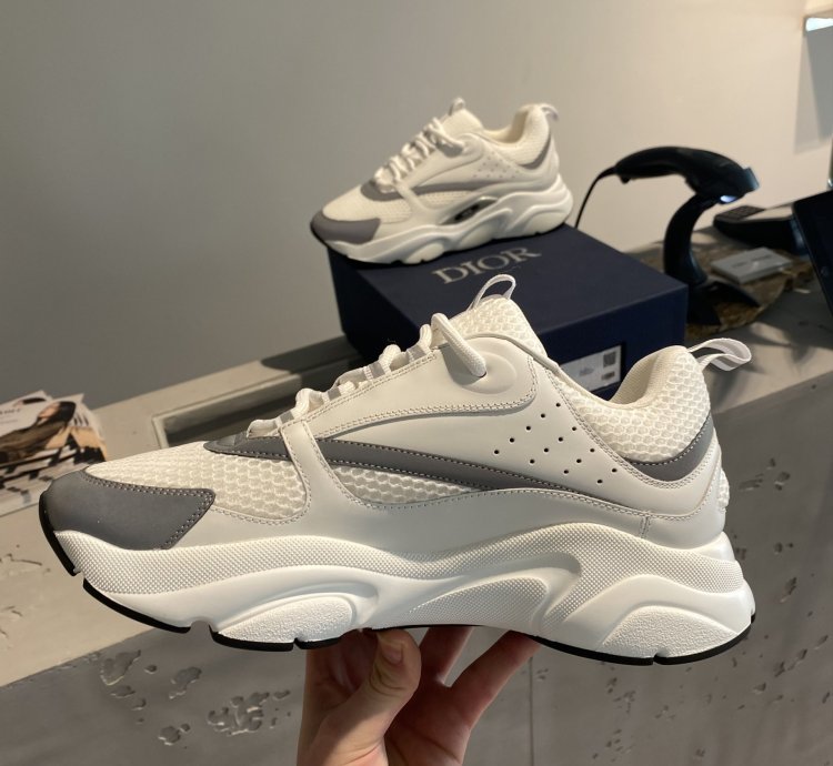 Bnwt Dior B22 Reflective White