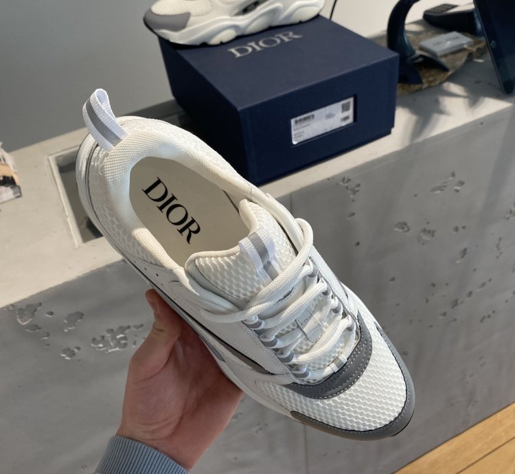 Bnwt Dior B22 Reflective White