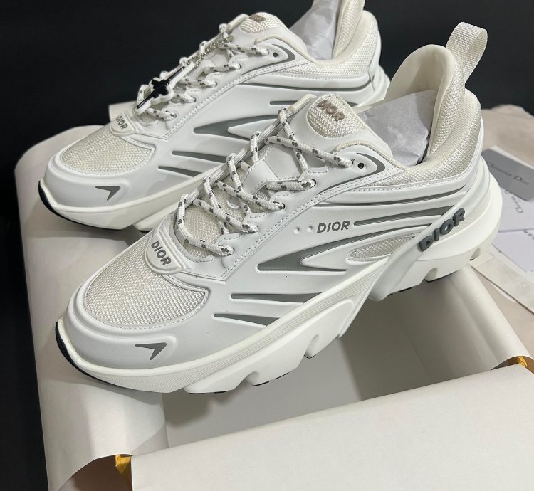 Dior B44 Blade Sneaker White Technical Mesh White Technical Fabric