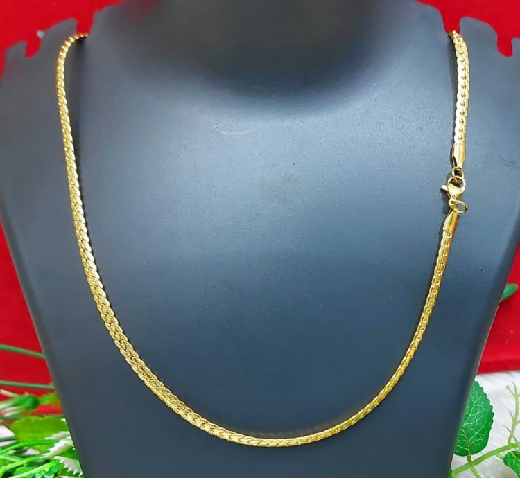 Flat Luxury Gold Plated Chain