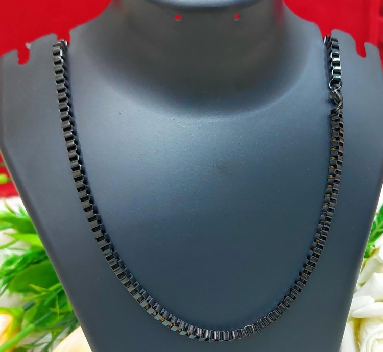 Mans Black Coted Partywear Chain