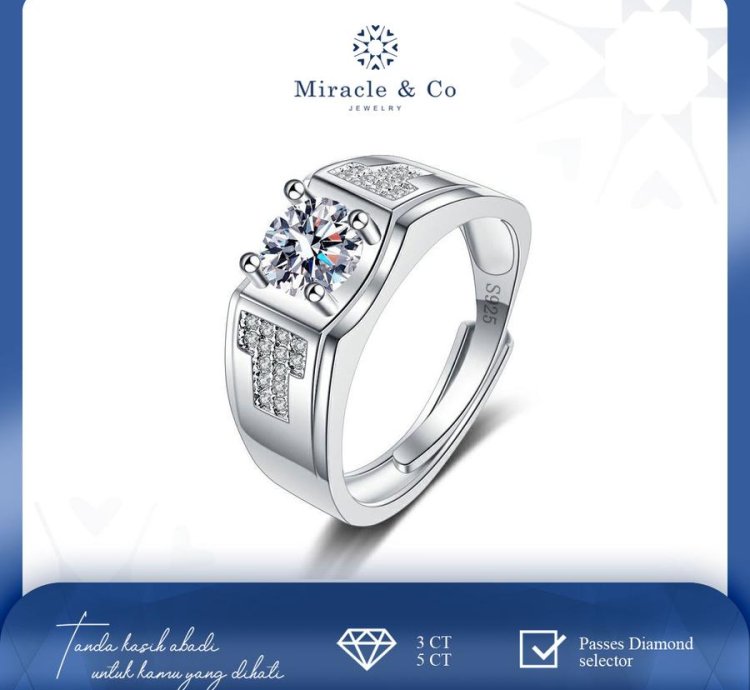 Thomas Ring Moissanite Adjustable Ring S925 - 5