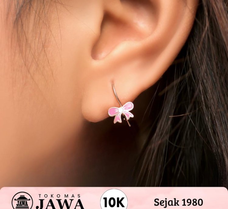 Childrens Gold Earrings Variety 10 Carat Javanese Gold Shop - Ribbon