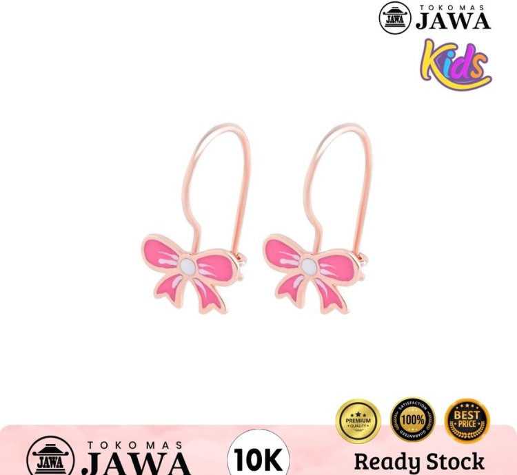 Childrens Gold Earrings Variety 10 Carat Javanese Gold Shop - Ribbon