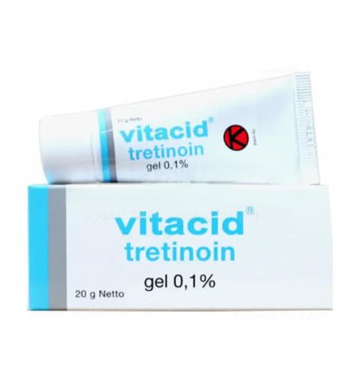 Vitacid Tretinoine 01 Gel Treat Acne Vulgaris And Photoaging