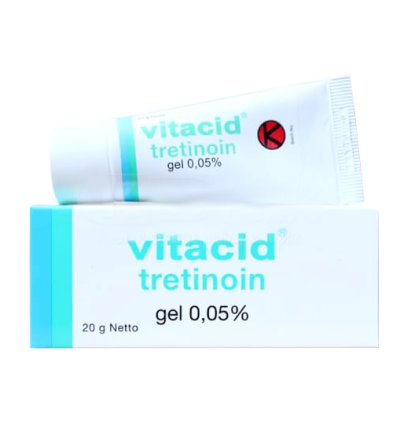 Vitacid Tretinoine 005 Gel Treat Acne Vulgaris And Photoaging