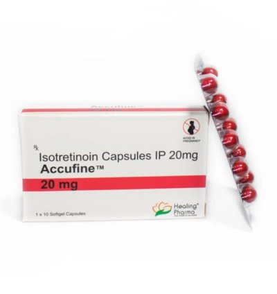Accufine Isotretinoin 20 Mg 100 Pills Acne Skin