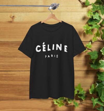 Celine Paris T-shirt Black Shirt Usa Size