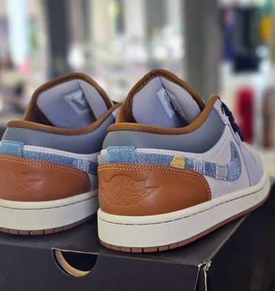 Air Jordan 1 Low Se Phantom Star Blue