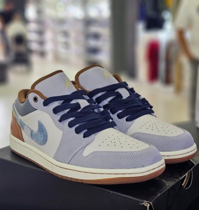 Air Jordan 1 Low Se Phantom Star Blue