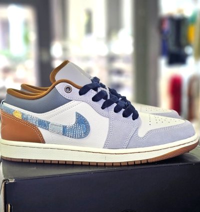 Air Jordan 1 Low Se Phantom Star Blue