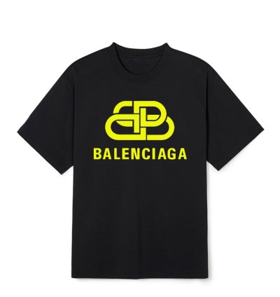 Balenciaga Logo Gold T Shirt