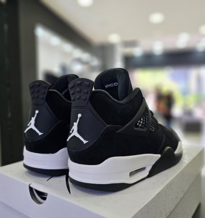 Air Jordan 4 Retro white Thunder Mens Shoes