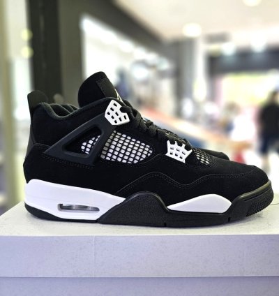 Air Jordan 4 Retro white Thunder Mens Shoes