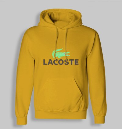 Lacoste Logo Classic Gold Hoodie Size Usa
