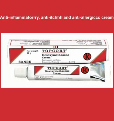 Desoxymethasone-topcort Cream 10 Gram Effective Relief For Itching Skin Inflammation