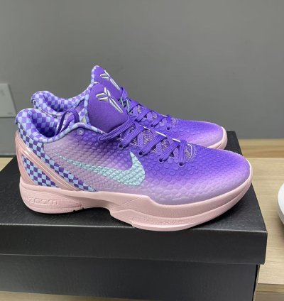 Nike Kobe 6 Purple Checkerboard