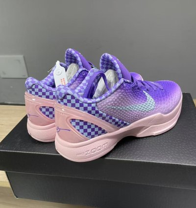 Nike Kobe 6 Purple Checkerboard