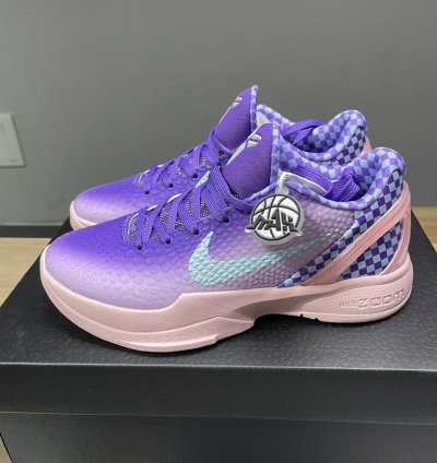 Nike Kobe 6 Purple Checkerboard