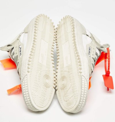 Off-white White Grey Suede Off Court 3 0 High Top Sneakers Size 42