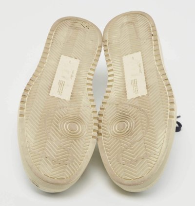 Off-white White Leather 2 0 Low Top Sneakers Size 45