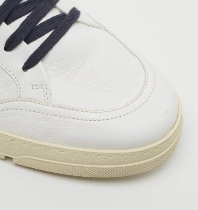 Off-white White Leather 2 0 Low Top Sneakers Size 45