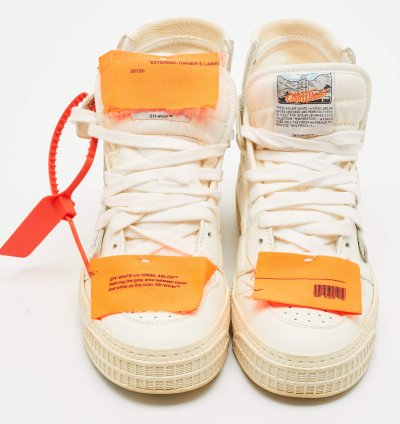 Off-white White Leather And Canvas 3 0 Off Court Sneakers Size 36