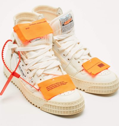 Off-white White Leather And Canvas 3 0 Off Court Sneakers Size 36
