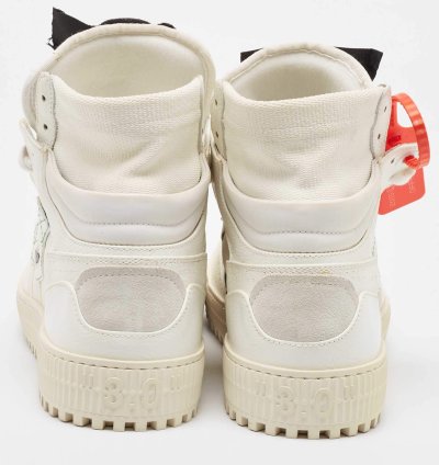 Off-white White Leather And Canvas 3 0 Off Court Sneakers Size 43