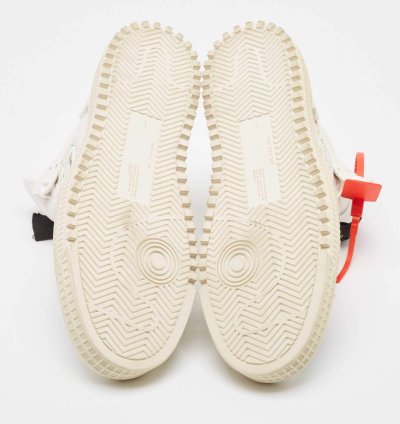 Off-white White Leather And Canvas 3 0 Off Court Sneakers Size 43