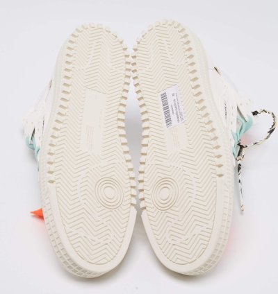 Off-white White Leather Off Court 3 0 High Top Sneakers Size 42